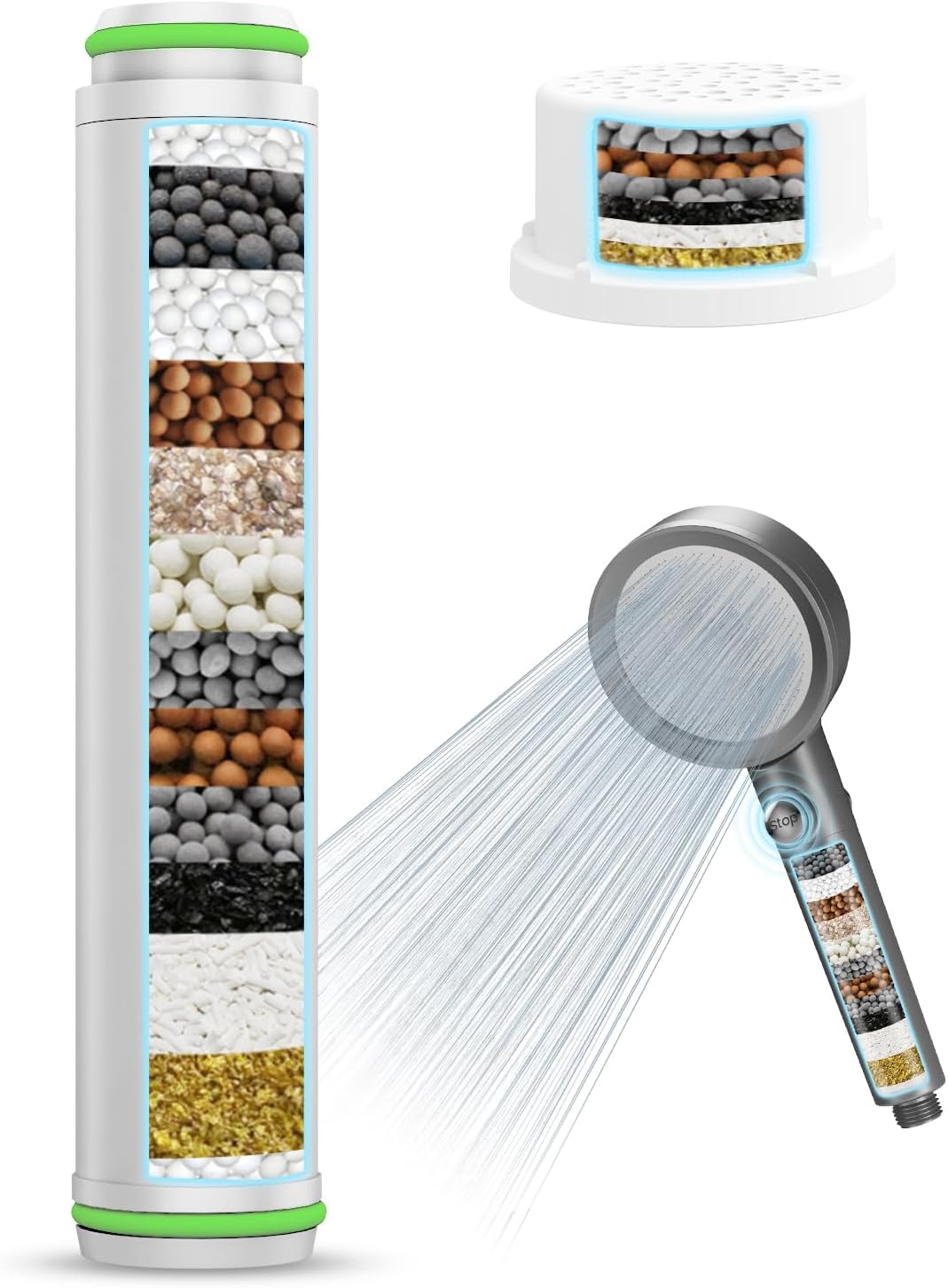 FEELSO Dual-Filter High-Pressure Shower Head