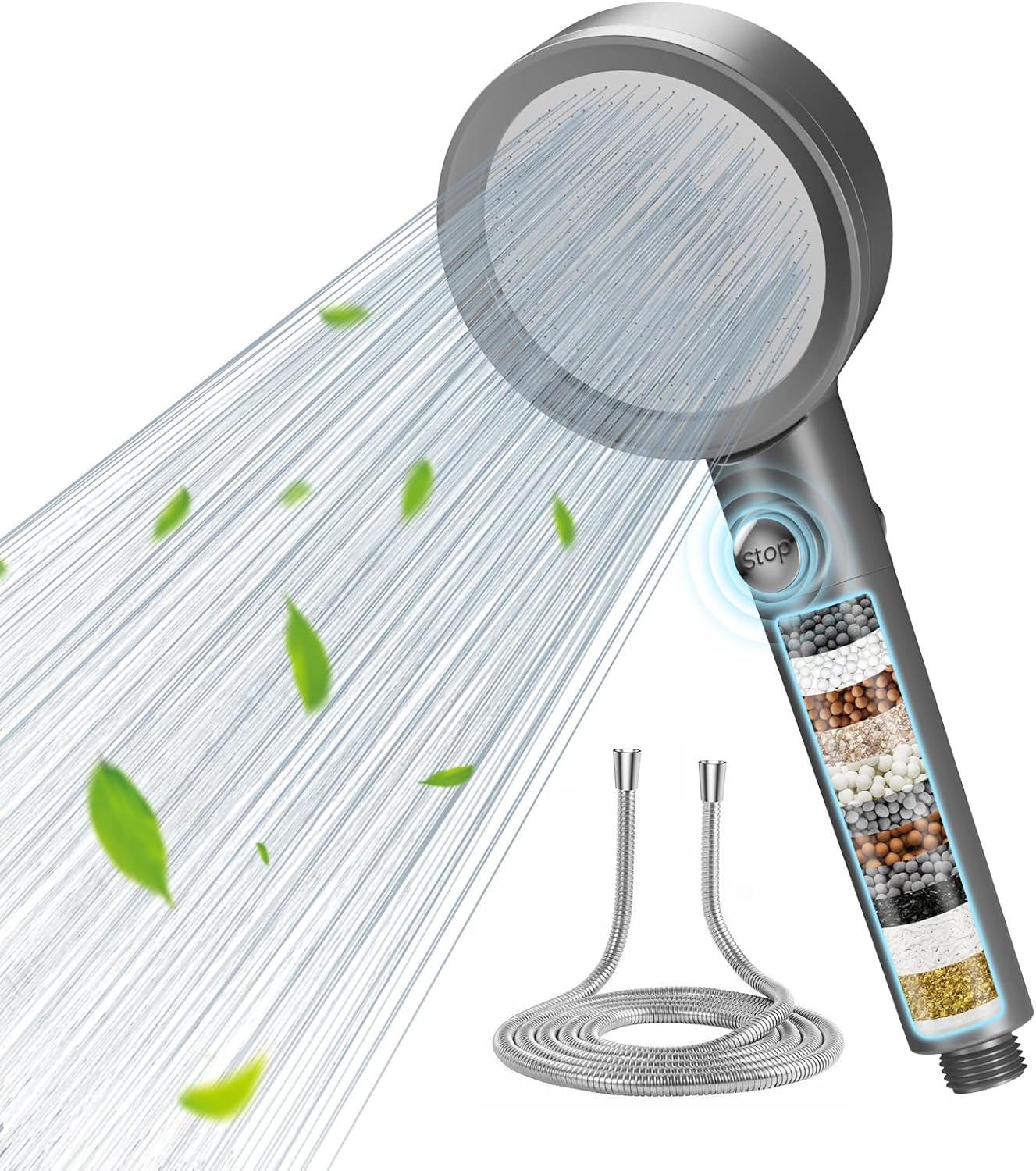 FEELSO Dual-Filter High-Pressure Shower Head