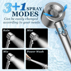 FEELSO Filtered Shower Head with Handheld, High Pressure 4 Spray Showerhead with Filters