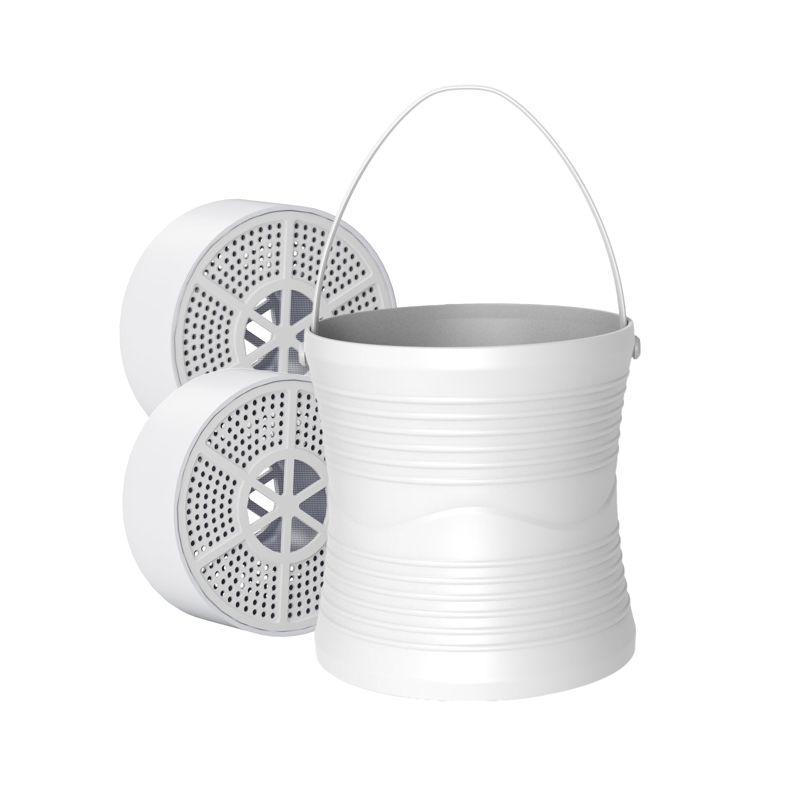 FEELSO Bath Filter with 2 Filter Cartridges Removes Chlorine, 10 Stages Bath Tap Water Filter, BPA Free and Removes Chlorine, Shower Filter for Healthier Skin Hair White-Slim Waist